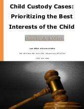 ChildCustodyandSupport:PrioritizingtheBestInterestsofChildren